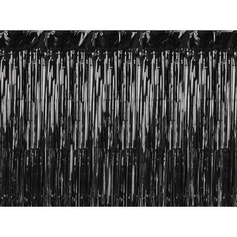 PartyDeco Partyvorhang Schwarz 90x250cm (1/5)