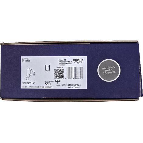Mitigeur monocommandé pour évier 225mm – Bec extractible et pivotant – Cartouche céramique GROHE SilkMove – Débit max 9 l/min