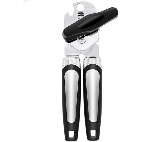 Can Opener, 3 in 1 Heavy Duty Manual Can Opener, Multi-Function Can Bottle Opener Smooth Edge with Stainless Steel Blade, Easy Turn Knob and Non-Slip Handle Kitchen Utensil (1/5)