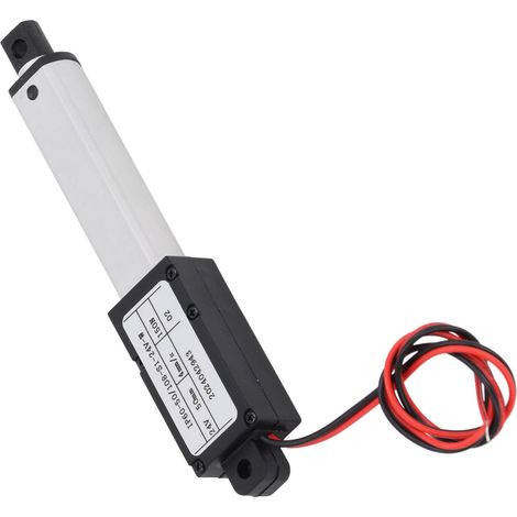Actionneur linéaire miniature télescopique électrique, 150 N, course de 50 mm, 24 V CC, vitesse de 4 mm/s, pour ouvre-fenêtre ou lève-vitre. (1/5)