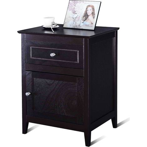 2-Tier Nightstand Modern Sofa Side Table Bedroom End Table Accent Side Table (1/5)