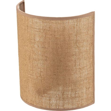 Wall Light Jute dimmable) in Brown made of Textile for e.g. Living Room & Dining Room (1 light source, E27) from Euluna (1/5)