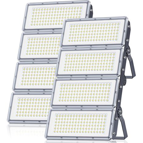 400W Projecteur LED Extérieur - 2PACK 40000LM Lumineux Spot LED Extérieur avec Transformateur, Projecteur Exterieur Blanc Froid 7000k, IP67 Étanche Eclairage Exterieur pour Garage, Stade, Usines (1/5)