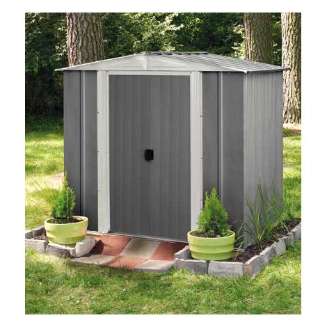Casetta Ripostiglio per Giardino in Lamiera Zincata Selmont small 194X151 cm (1/2)