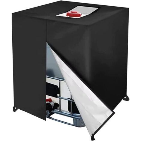 LAN Housse de protection pour réservoir d'eau 1 000 L, imperméable, zippée, coupe-vent, anti-UV, résistante aux déchirures (1/4)