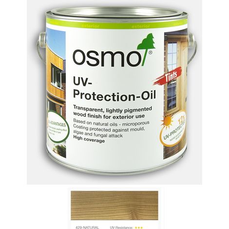 Osmo UV Protection Oil Tints - With Film Protection - Natural Matt - 125ml