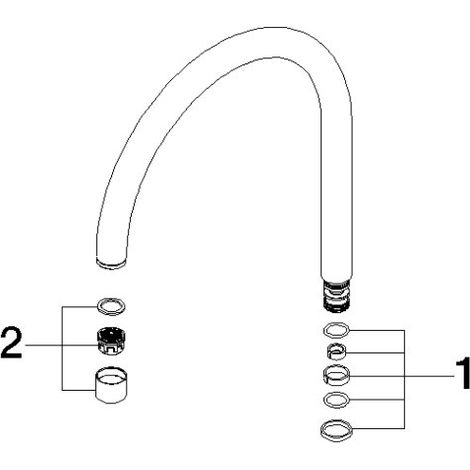 Dornbracht 90282220202-06 Bec Pièces de rechange
