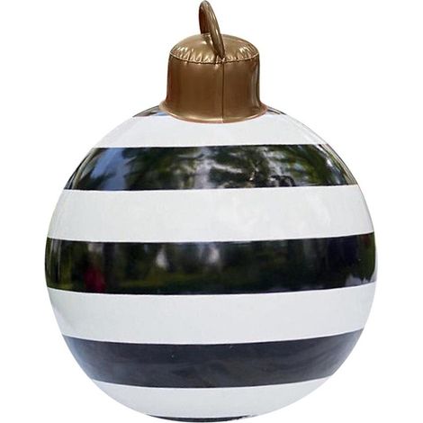 Boule de Noël Gonflable Personnalisable en PVC - Décoration de Fête 60 cm - Ornement d'Extérieur