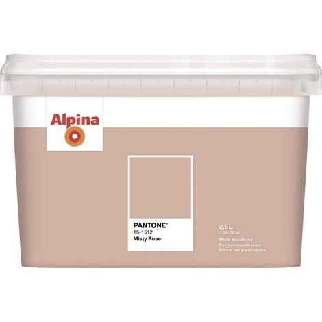 Alpina Wandfarbe Pantone matt misty rose 2,5 L Wandfarbe (1/3)