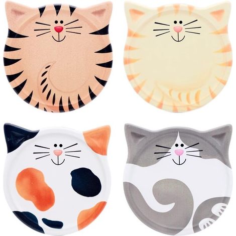 Paquete de 4 posavasos de cerámica absorbentes con base de corcho para tazas, ideales para la decoración de la sala de estar (1/4)