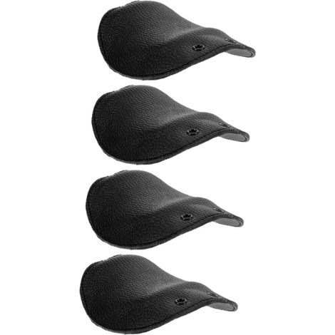 Protection des orteils pour chaussures de scurit en cuir noir rsistant la chaleur (1/5)