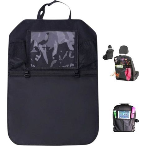 Organizador para asiento de coche (1 unidad) con soporte para tablet - 65 x 42 cm - Cojín apilable de gran capacidad (1/5)