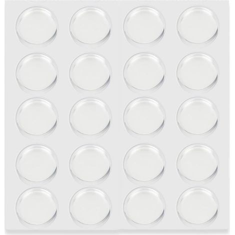 Butée de Porte Transparente, 20 Pièces Patins Anti-Collision en PU (22x5mm) - Amortisseur de Bruit et Protection de Meuble pour Tiroir, Placard, Abattant WC et Poignée de Porte - Auto-adhésif (1/5)