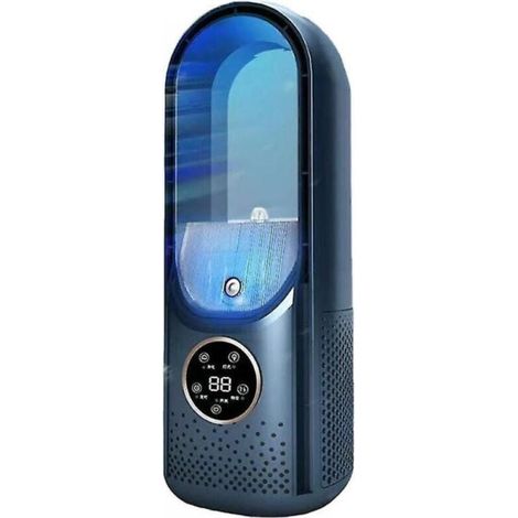 Luftkühler LED-Anzeige Klimaanlage Befeuchtung Elektrischer Ventilator 6 Geschwindigkeiten Leiser Timer Humidi Ventilator (1/3)