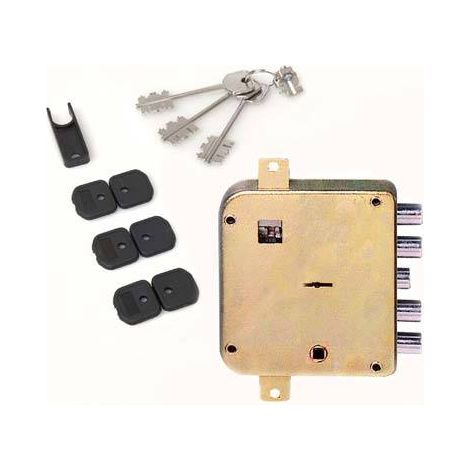 Serratura Metallo Applicare Ser 322 Dierre Atra Dm M4 Tripl+Scr Ip.Mm 28 E.Mm 65 Dx - 1 Pz