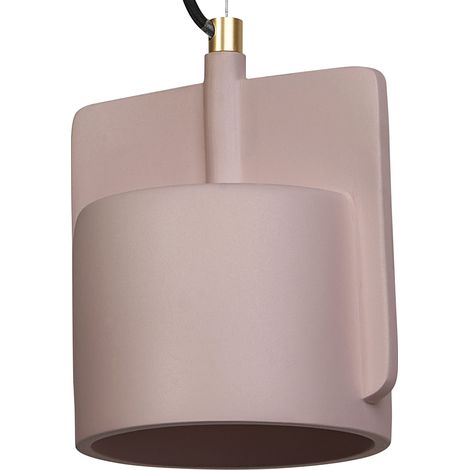 OSRAM Decor Mold Suspension décorative avec abat-jour moulé en béton, 225 mm, avec culot E27, IP20, rose (1/5)