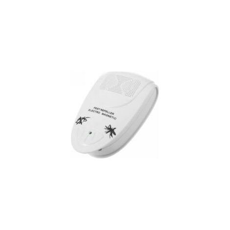 Repelente electrónico ultrasónico multifuncional contra mosquitos, blanco europeo - Crezuo