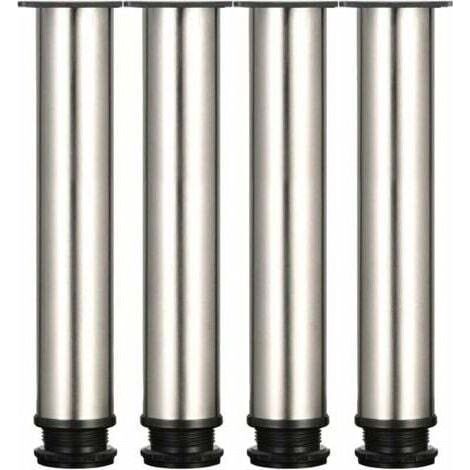 4 verstellbare Füße, 300 mm hoch, verdickte Möbelbeine, Tischbeine, Möbelbeine aus Edelstahl.