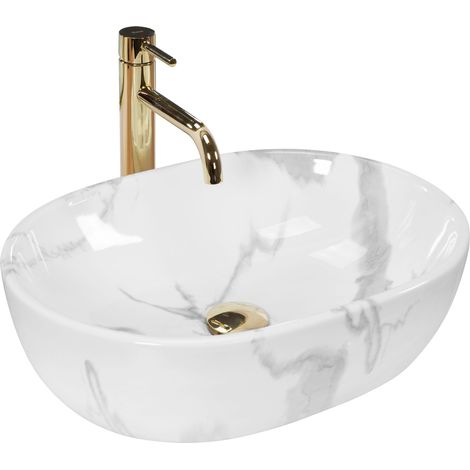 Countertop Basin REA Amelia Marmo Shiny (1/4)