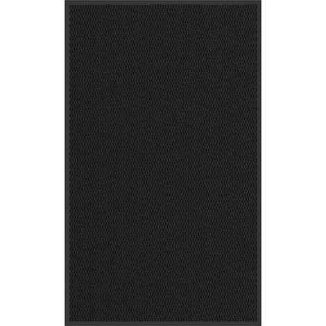Zerbino antiscivolo nero 90 x 150 cm assorbente per acqua e sporco per ingressi esterni in PP nero 020058110