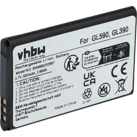 vhbw Akku kompatibel mit Brondi Amico Favoloso Handy Smartphone Senioren Telefon (800 mAh, 3,7 V, Li-Ion) (1/5)