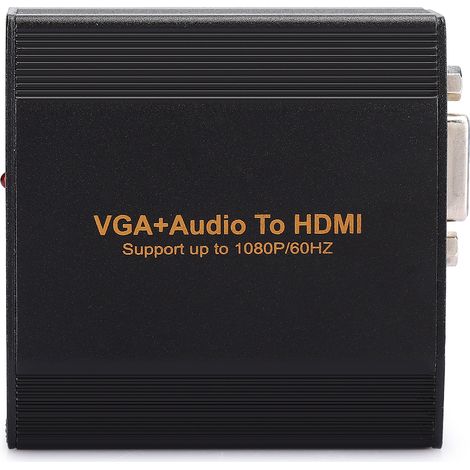 Adaptateur VGA HDMI 1080P avec Audio - Convertisseur Vidéo Portable pour PC et TV
