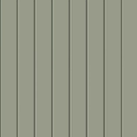 Sage Green Wood Panel Effect Wallpaper Vertical Slat Matt Paper Wall Decor (1/4)