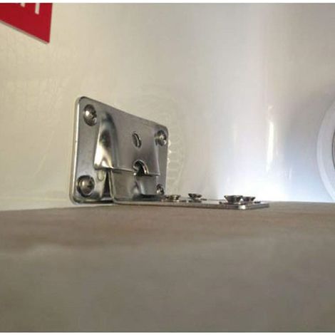 Removable stainless steel marine table frame, support pole bracket, slotted support group, fittings for yachts and recreational craft