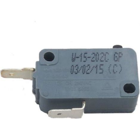 Micro-interrupteur - Lot de 10 - 3 Broches - 15A 125VAC - Pour Four à Micro-ondes - Modèle W-15 BOX (1/5)