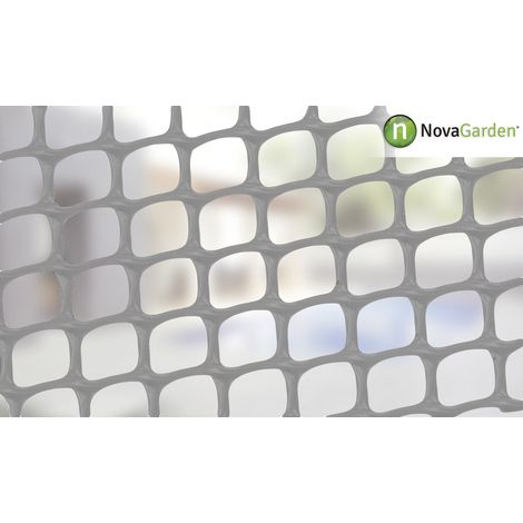 Malla pl谩stica cuadrada gris (0,5x0,5 cm) 1x5m (1/2)