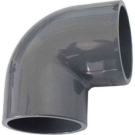 pair Coude en PVC, raccord PVC 90° 50 mm - accessoires de tuyauterie, DN40 (2 pièces) (1/3)