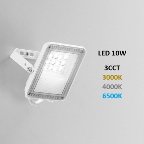 FARO PROIETTORE PER ESTERNO A LED 10W 3CCT BIANCO ESUS FAN EUROPE (1/2)