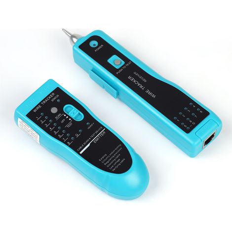 Testeur de câbles réseau LAN portable rapide, outil de localisation de lignes et de suivi de fils n° 2 (bleu clair) (1/5)