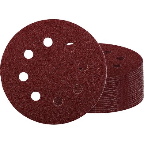 Einhell 492140 Carta abrasiva per levigatrici Dimensione dei grani 180 (Ø x A) 125 mm x 13 cm 50 pz. (1/5)
