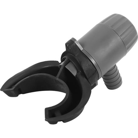 Récupérateur d'eau de pluie pour descentes pluviales 70-110 mm, fixation PVC gris pour récupérateurs d'eau de pluie, adapté aux toitures (1/5)