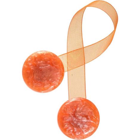 Calamita Bottone Arancio Grande (Con Nastro)