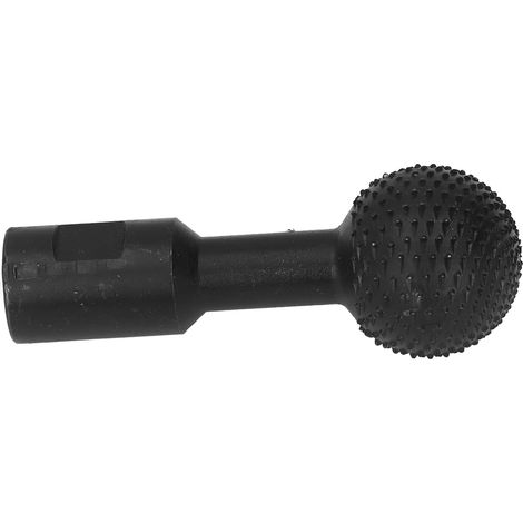 Fraise de sculpture sur bois sphérique, résistante à l'usure, lime rotative de 10mm pour meuleuse d'angle 100, noire (1/5)
