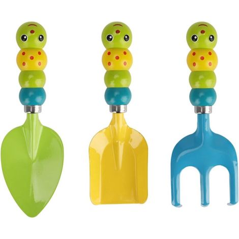 Lot de 3 Mini Pelles, Râteau, Bêche Durable Pour Pot de Fleurs, Outils de Jardinage en Abs et Fer, Outils de Jardinage Portables Pour Semis, Entretien Des Plantes D'Intérieur et D'extérieur- (1/5)