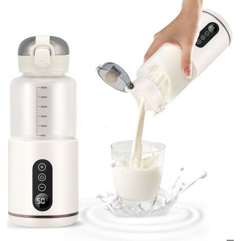 Tragbarer Flaschenwärmer (300 ml), Auto-Wassererhitzer, Temperatur einstellbar von 37 °C bis 55 °C, schnelles Aufheizen (1/5)