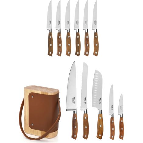 Ryokan - Bloc 5 couteaux de cuisine avec 6 couteaux steak (1/5)