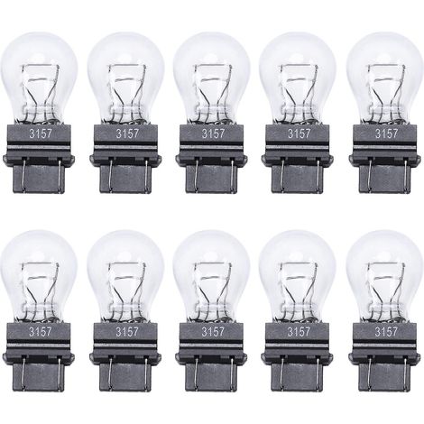 10 ampoules 3157 pour feux arrière, de freinage, de recul et clignotants (S8). (1/4)