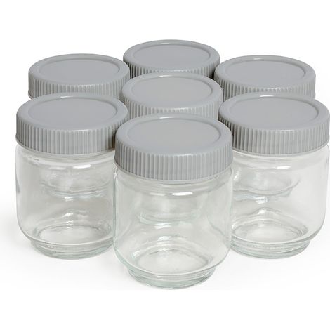 Lot de 7 pots pour yaourtière dop180 - Livoo - dop180ac1 (1/4)
