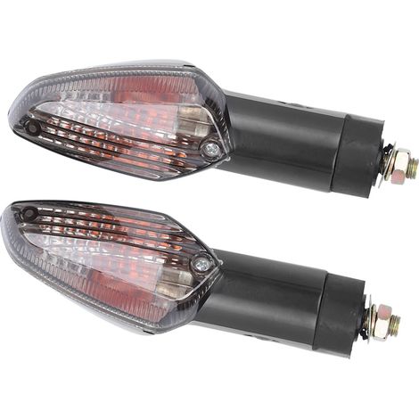 Clignotants avant moto CBR250R, feu indicateur clignotant double, ampoule flash 12V, compatible Honda CBR250R, paire de clignotants universels, style sport, étanche, remplacement direct. (1/5)