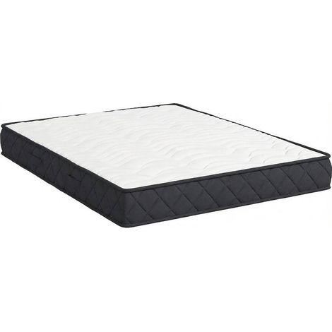 Matelas 140 x 190 cm à mémoire de forme et mousse ondulée, 20 cm, confort respirant avec bords renforcés pour lit adulte - CHICFURN (1/5)