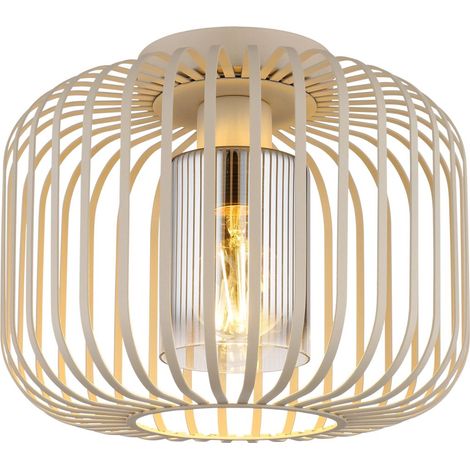 Globo - plafón - ALFRED - beige - metal - Ø 28cm - E27 - 15758D