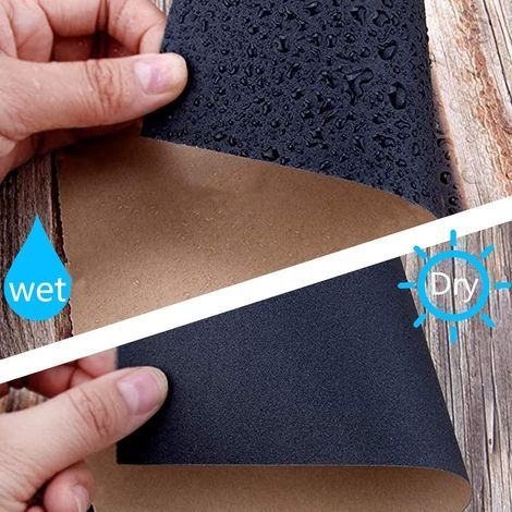 Packung mit 30 Blatt Nass- und Trockenschleifpapier, 23 x 9,3 cm Schleifpapier, feine Körnung zum Polieren von Metall, Holz, Autos, Holzmöbeln (Körnung 2500) (1/4)