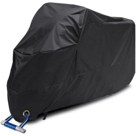 Wasserdichte Schutzhülle für Motorrad/Roller 190T – Staubdichte Schutzhülle – 245 x 105 x 125 cm – Schwarz (1/5)