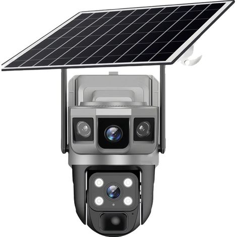 Filiyano-Caméra IP solaire, 12 MP, connexion 4G, sans carte mémoire, USB-C, PAL-A