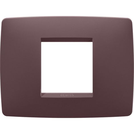 PLAQUE ONE RECT. 2P ROUGE TOSCANE GEWISS GW16102VD (1/2)