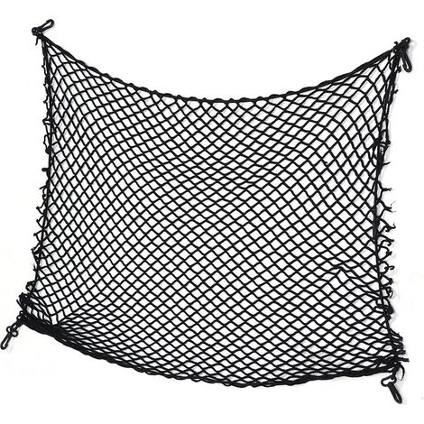 Sac de rangement pour coffre de voiture avec conception en filet élastique, adapté aux modèles Jeep Wrangler JL. (1/5)